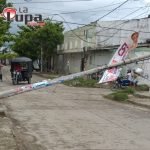 Cayó poste de teléfono en la calle 9 con cra 9, barrio Jardín de Ciénaga Cayó poste de teléfono en la calle 9 con cra 9, barrio Jardín de Ciénaga