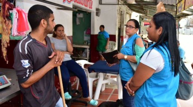 Secretaría de Salud realiza procedimiento de seguridad alimentaria en negocios de Ciénaga