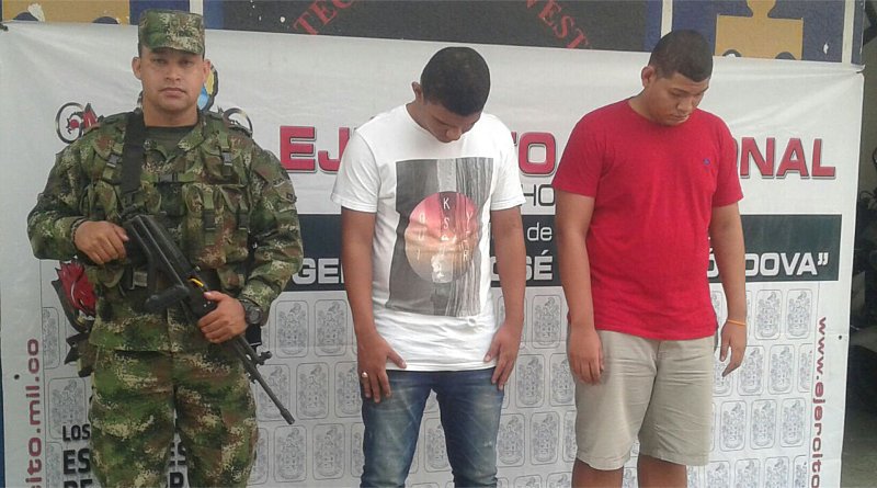 Ejército y CTI capturan a dos ladrones en Santa Marta