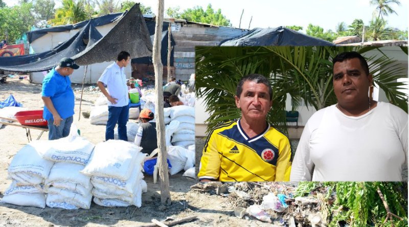 Líderes reclaman más cemento en muro de contención, gobierno afirma que hubo ligereza en esa denuncia