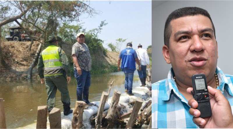 Alcalde de Puebloviejo se compromete con dragado del río en Bocas de Aracataca