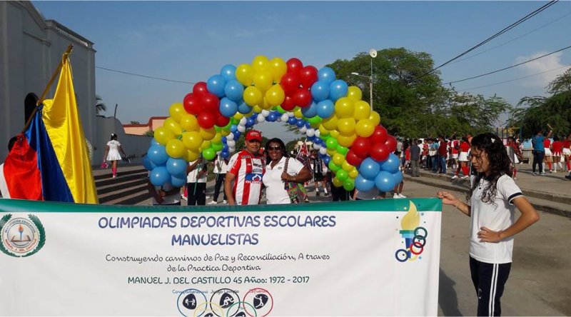 Inauguradas XXI olimpiadas deportivas escolares Manuelistas “Construyendo caminos de Paz y Reconciliación, a través de la práctica deportiva”