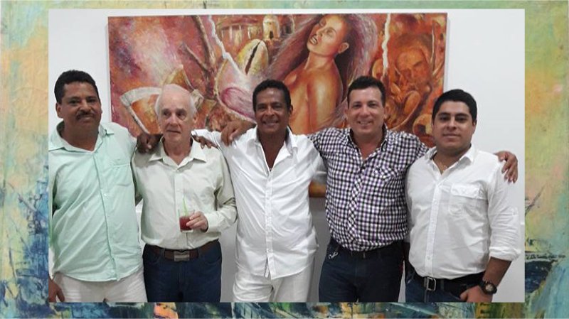 En Ciénaga, inicia con éxito exposición pictórica del artista Sigifredo Quinto Muñoz