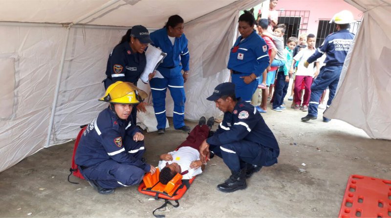 Más de 250 personas en Ciénaga participaron en 6to simulacro nacional de respuesta a emergencias