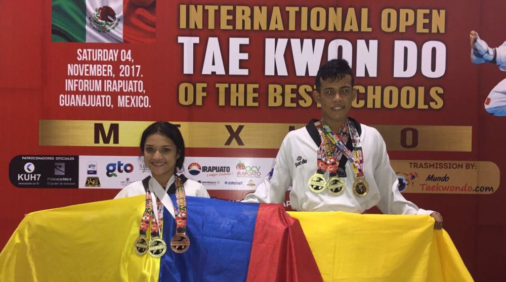 Taekwondistas cienagueros arrasaron en México, ganaron 6 medallas, 5 de oro y una de bronce