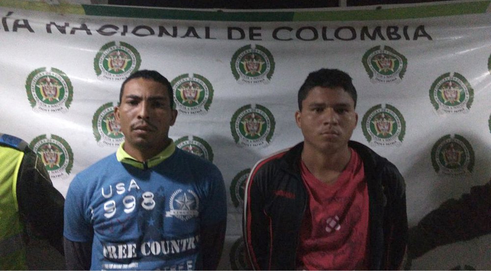 Dos capturados en Ciénaga por porte ilegal de armas