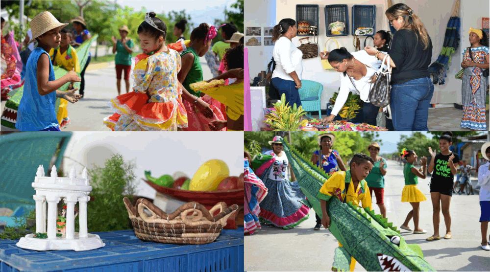Se abrió el telón del caimán cienaguero con las danzas en los barrios y la feria artesanal