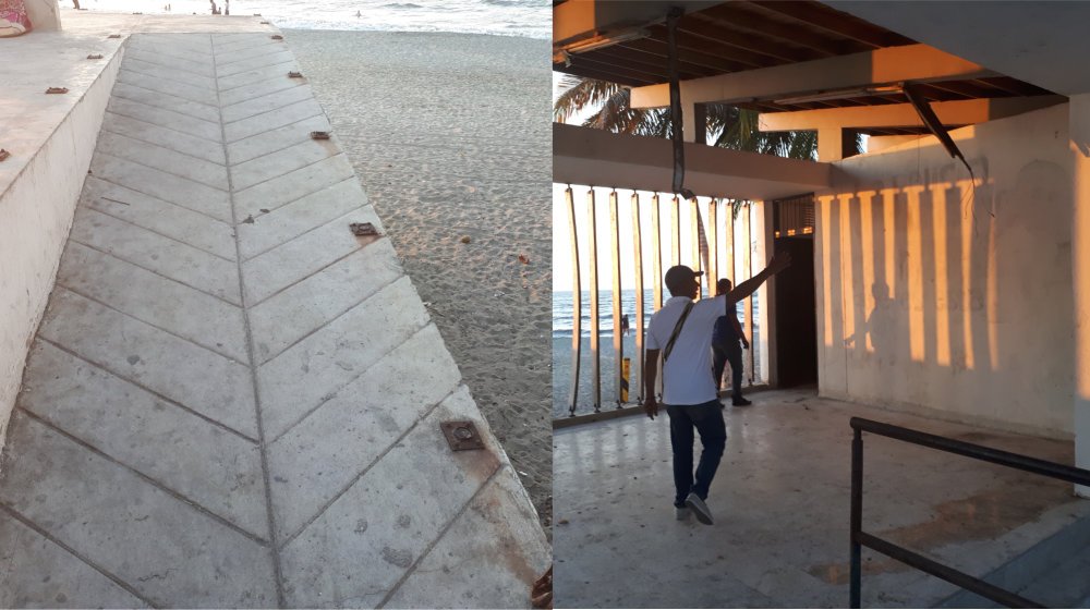 Líderes costeros de Ciénaga reclaman recuperación de la tarima Digna Cabas