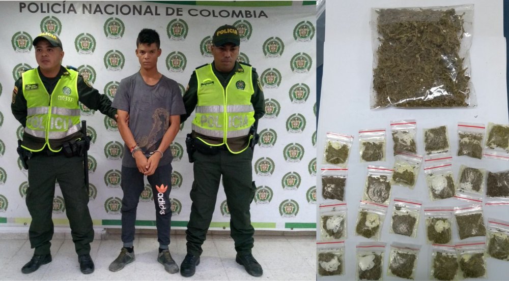 Policía en Ciénaga reporta un capturado por tráfico, fabricación y porte de estupefacientes