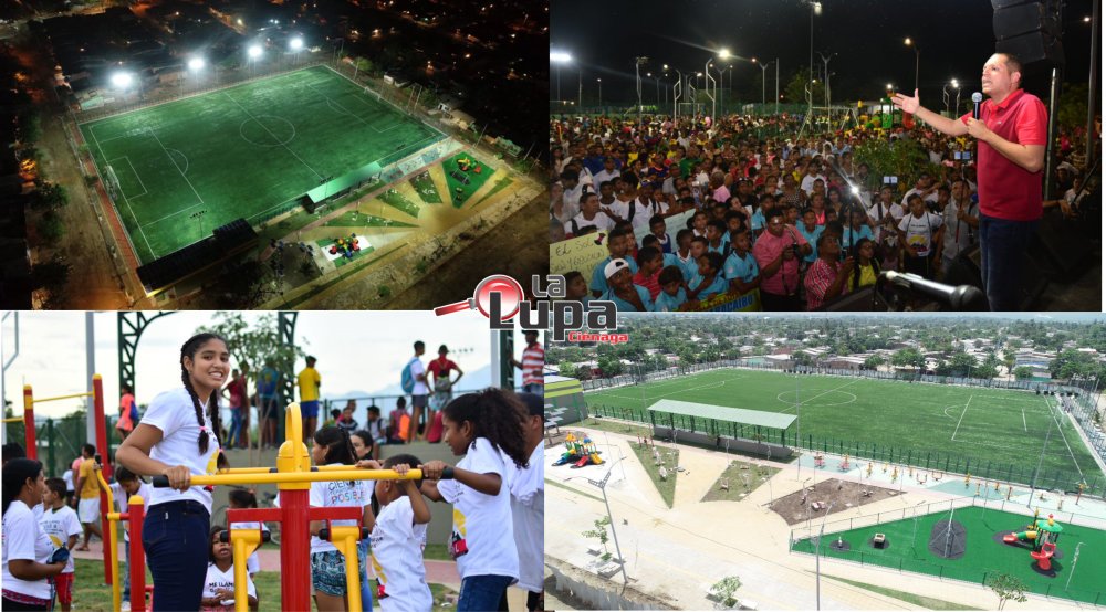 En Ciénaga «brilló el sol» con la inauguración de parque temático y cancha “La Nevada”