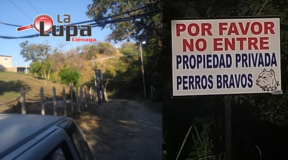 ¡No hay derecho! La entrada al “Paso de los Anillos” (Ciénaga) ahora tiene un portón ¿será propiedad privada?