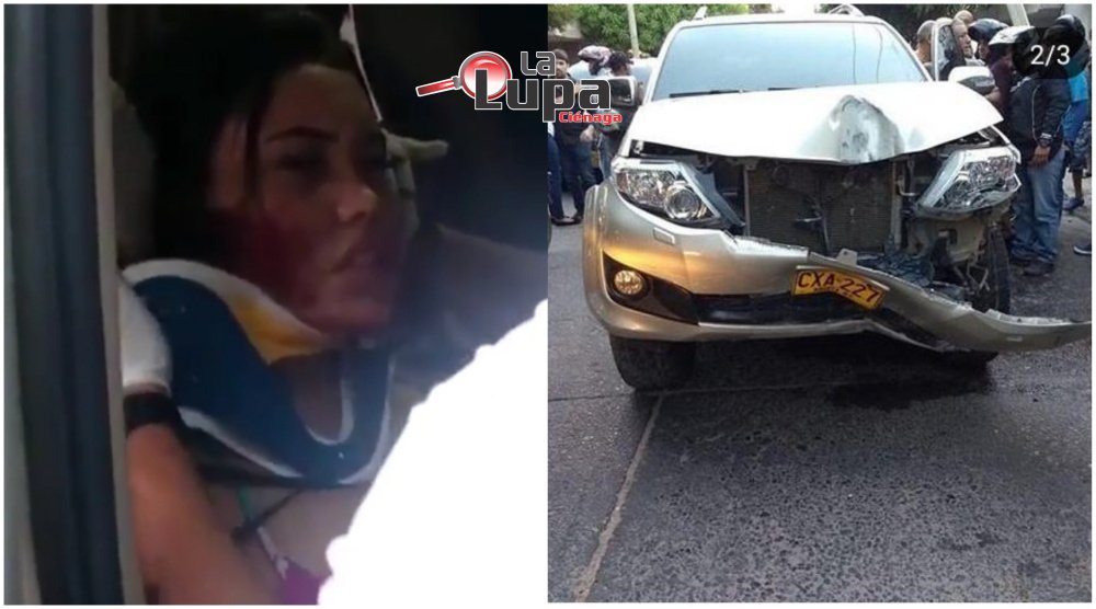 Cantante vallenata Ana Del Castillo se accidenta en Valledupar