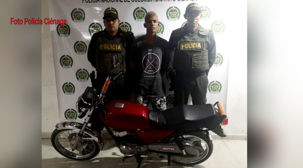 Estación de Policía Ciénaga reporta capturado por receptación