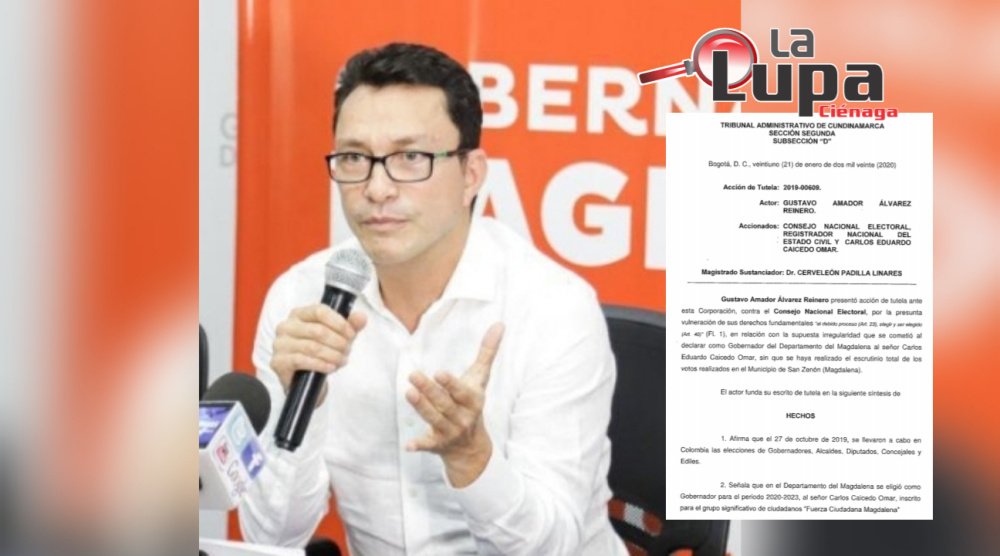 Nuevamente declaran improcedente tutela que pretendía impedir elección del gobernador Caicedo