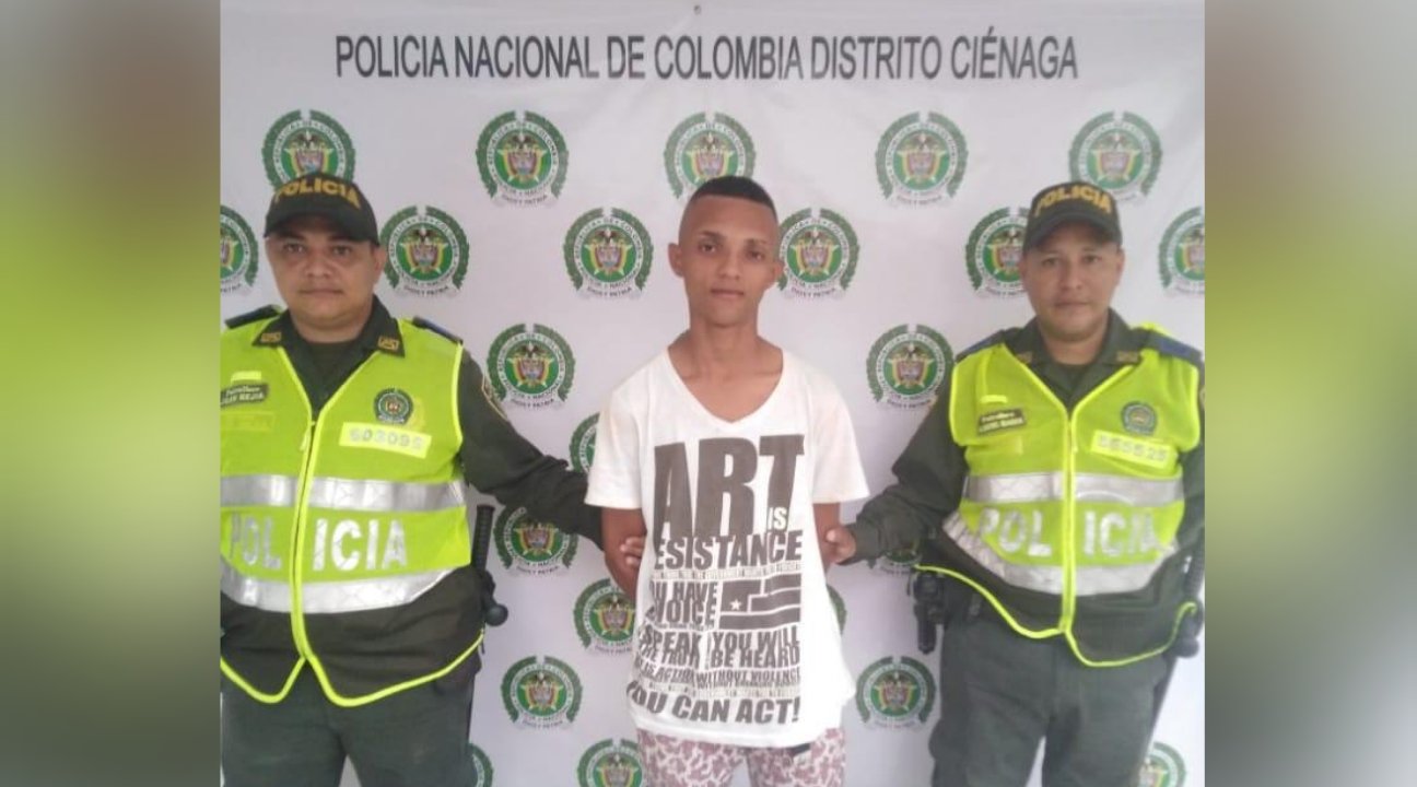 Policía Ciénaga reporta capturado por robo de dinero en efectivo y celular