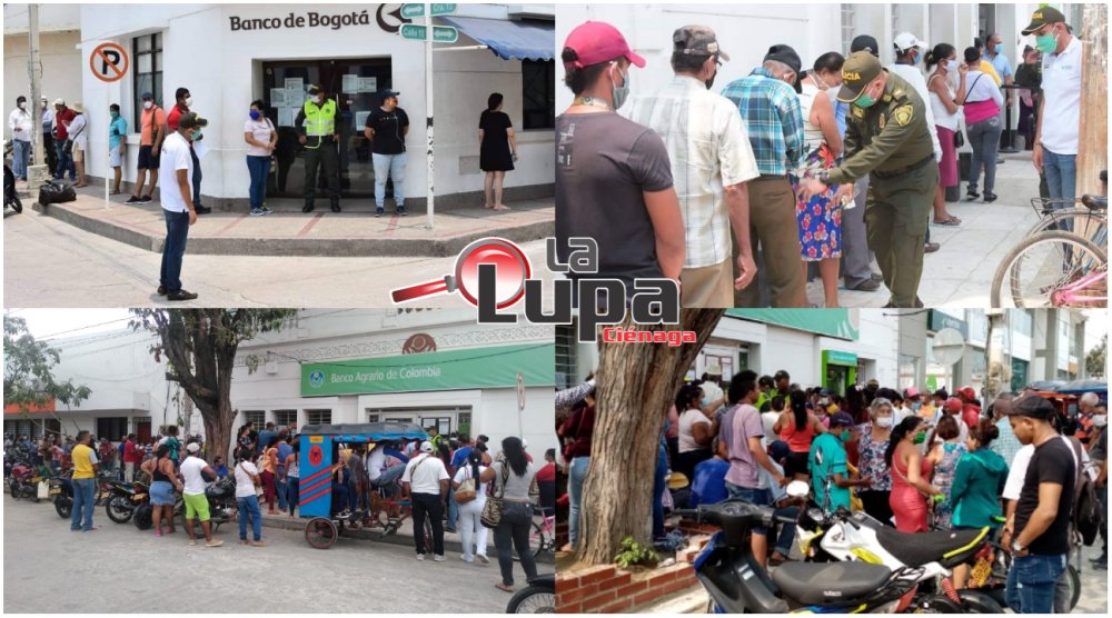 Ante llamado ciudadano autoridades en Ciénaga llegan a poner orden en entidades bancarias