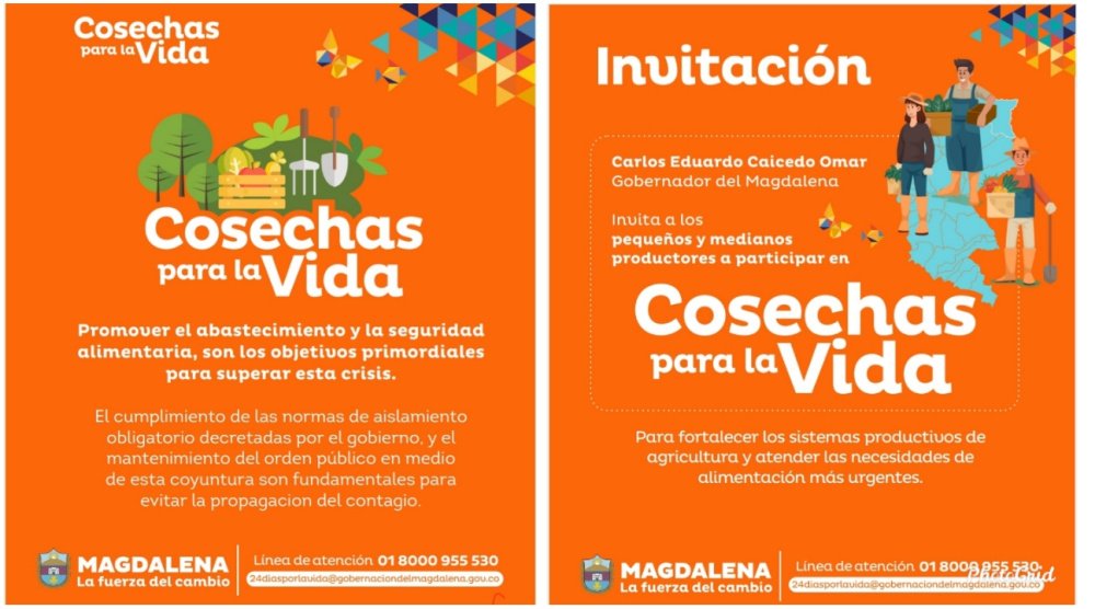 Con ‘Cosechas para la vida’, Caicedo comprará productos a campesinos de Magdalena para mercados solidarios