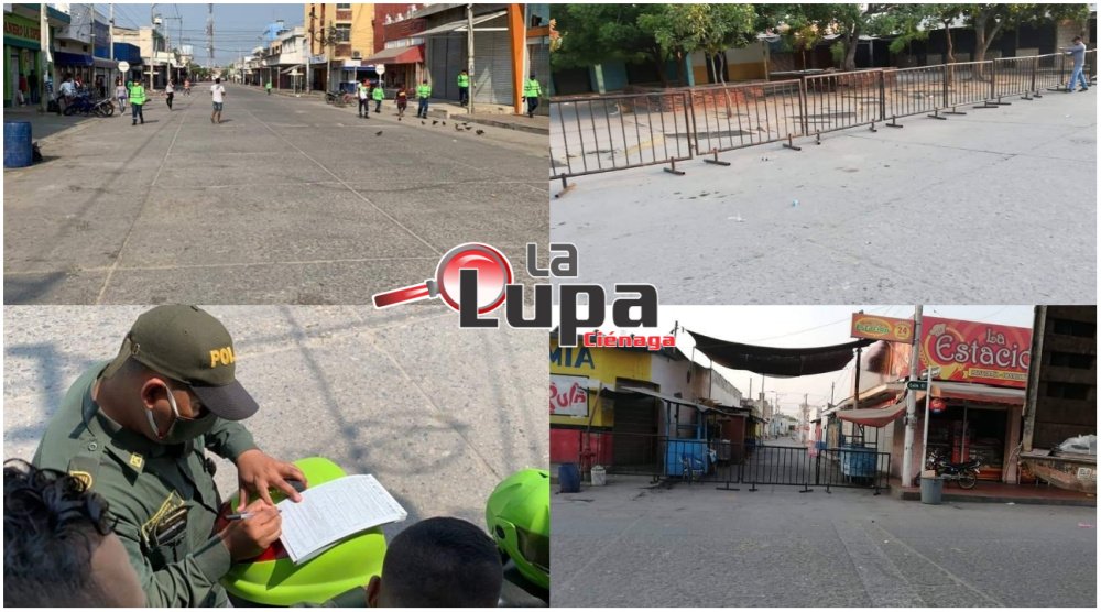 Autoridades en Ciénaga acordonaron sector comercial para “frenar” propagación de Coronavirus