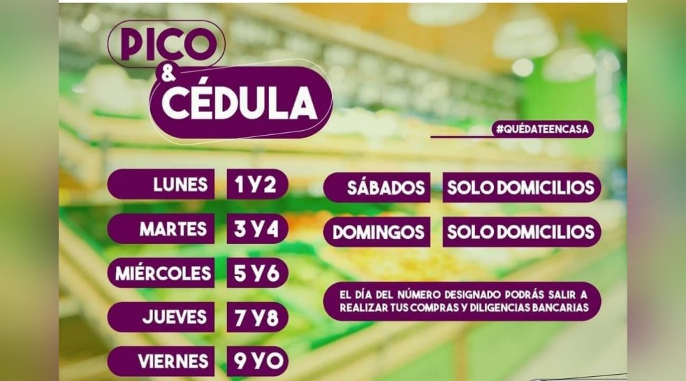 “Pico y Cédula” en Ciénaga establece 2 dígitos por día hasta el final de la cuarentena