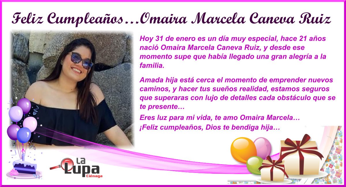 Feliz Cumpleaños…Omaira Marcela Caneva Ruiz