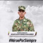 Soldado cienaguero Josué David Gómez Manjarrez, muerto en atentado a caravana en Cañas Gordas – Antioquia