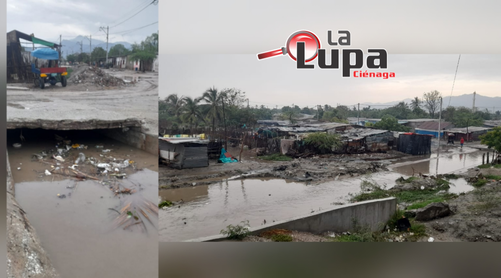 Aguas del canal Maracaibo perjudican a vecinos del barrio Elisa Celedón, sur de Ciénaga