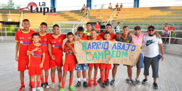 Barrio Abajo se coronó campeón en Copa Alcaldía, Buscando Talento Sub 14 en fútbol sala 2023