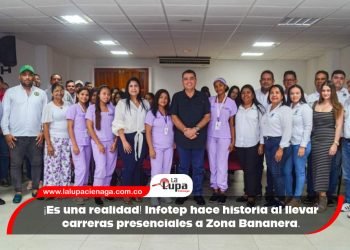 ¡Es una realidad! Infotep hace historia al llevar carreras presenciales a Zona Bananera.