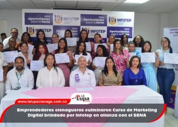 Emprendedores cienagueros culminaron Curso de Marketing Digital brindado por Infotep en alianza con el SENA