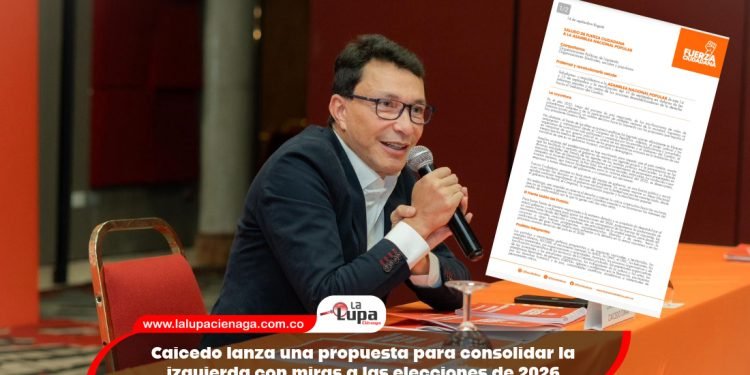 Caicedo lanza una propuesta para consolidar la izquierda con miras a las elecciones de 2026