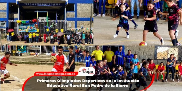 Primeras Olimpiadas Deportivas en la Institución Educativa Rural San Pedro de la Sierra.