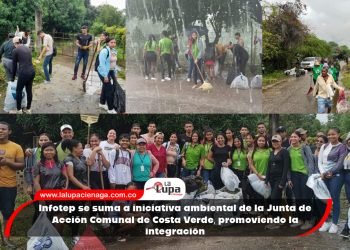 Infotep se suma a iniciativa ambiental de la Junta de Acción Comunal de Costa Verde, promoviendo la integración