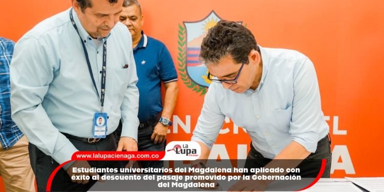 Estudiantes universitarios del Magdalena han aplicado con éxito al descuento del pasaje promovido por la Gobernación del Magdalena