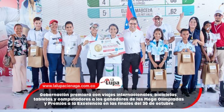 Gobernación premiará con viajes internacionales, bicicletas, tabletas y computadores a los ganadores de las Mega Olimpiadas y Premios a la Excelencia en las finales del 30 de octubre