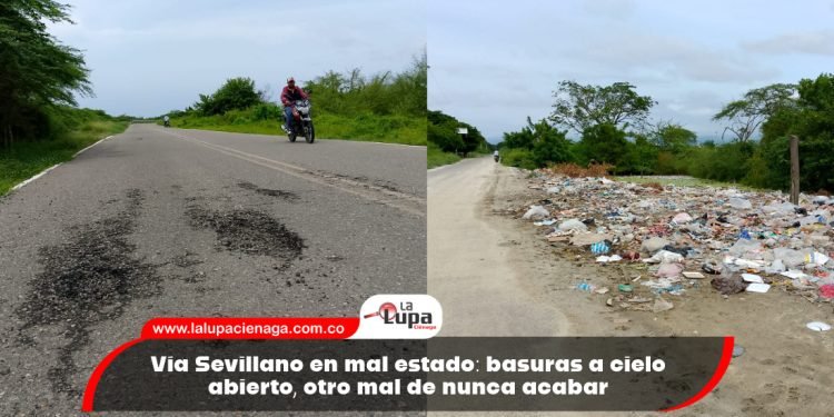 Vía Sevillano en mal estado: basuras a cielo abierto, otro mal de nunca acabar