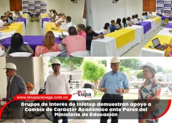 Grupos de Interés de Infotep demuestran apoyo a Cambio de Carácter Académico ante Pares del Ministerio de Educación