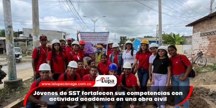 Jóvenes de SST fortalecen sus competencias con actividad académica en una obra civil