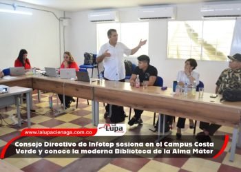 Consejo Directivo de Infotep sesiona en el Campus Costa Verde y conoce la moderna Biblioteca de la Alma Máter