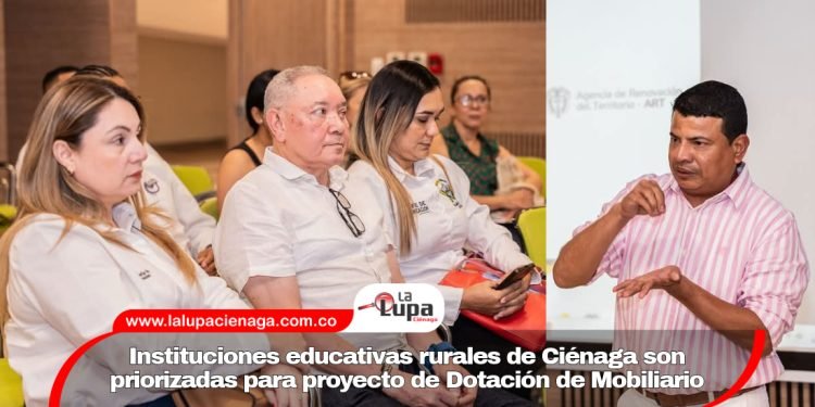 Instituciones educativas rurales de Ciénaga son priorizadas para proyecto de Dotación de Mobiliario