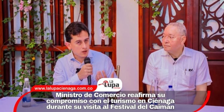 Ministro de Comercio reafirma su compromiso con el turismo en Ciénaga durante su visita al Festival del Caimán