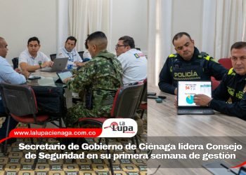 Secretario de Gobierno de Ciénaga lidera Consejo de Seguridad en su primera semana de gestión
