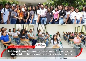 Docentes y Estudiantes de Infotep Zona Bananera ‘se alinean’ con la visión de la Alma Máter antes del inicio de clases