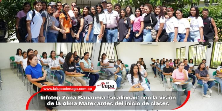 Docentes y Estudiantes de Infotep Zona Bananera ‘se alinean’ con la visión de la Alma Máter antes del inicio de clases