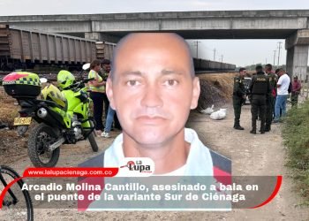 Arcadio Molina Cantillo, asesinado a bala en el puente de la variante Sur de Ciénaga