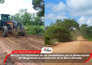 Son ya 114 kilómetros de vía rehabilitados por la Gobernación del Magdalena en jurisdicción de la Sierra Nevada