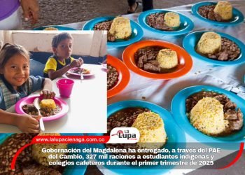 Gobernación del Magdalena ha entregado, a través del PAE del Cambio, 327 mil raciones a estudiantes indígenas y colegios cafeteros durante el primer trimestre de 2025