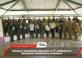 Infotep y Corpamag capacitan a 57 soldados en formación ambiental y viverismo
