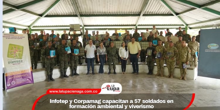 Infotep y Corpamag capacitan a 57 soldados en formación ambiental y viverismo