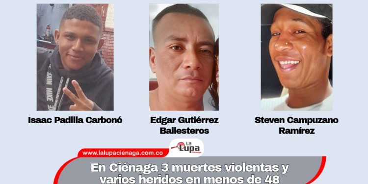 En Ciénaga 3 muertes violentas y varios heridos en menos de 48 horas