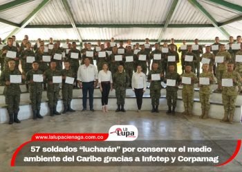 57 soldados “lucharán” por conservar el medio ambiente del Caribe gracias a Infotep y Corpamag